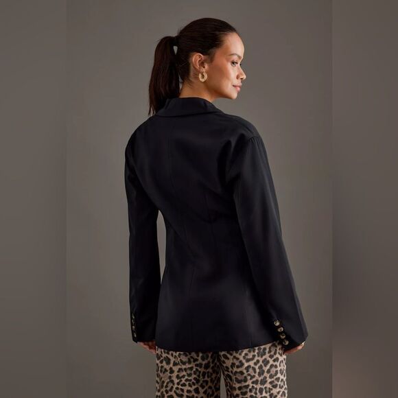 Anthropologie Sculpted Blazer Womens Size 4 - Picture 5 of 7